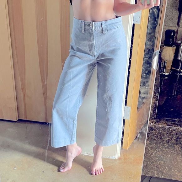 Madewell wide leg crop pants (perfect condition!) - Picture 2 of 5
